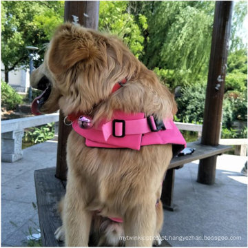 Colete de segurança de cães duráveis ​​para cães rosa vermelha